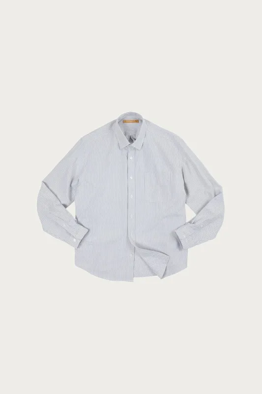 OG Oversized Stripe Shirt - Gray made by FrizmWORKS
