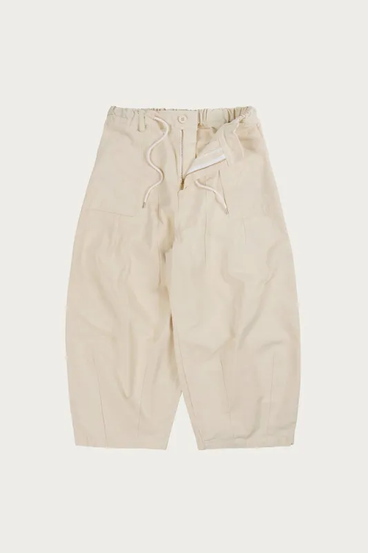 Twill Balloon Pants - Ivory made by FrizmWORKS