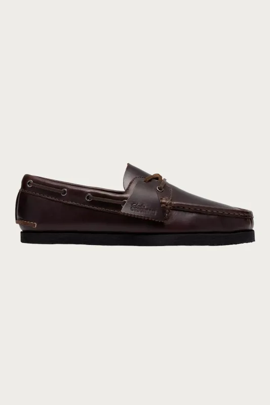 Godney Boat - Brown Leather made by Clarks