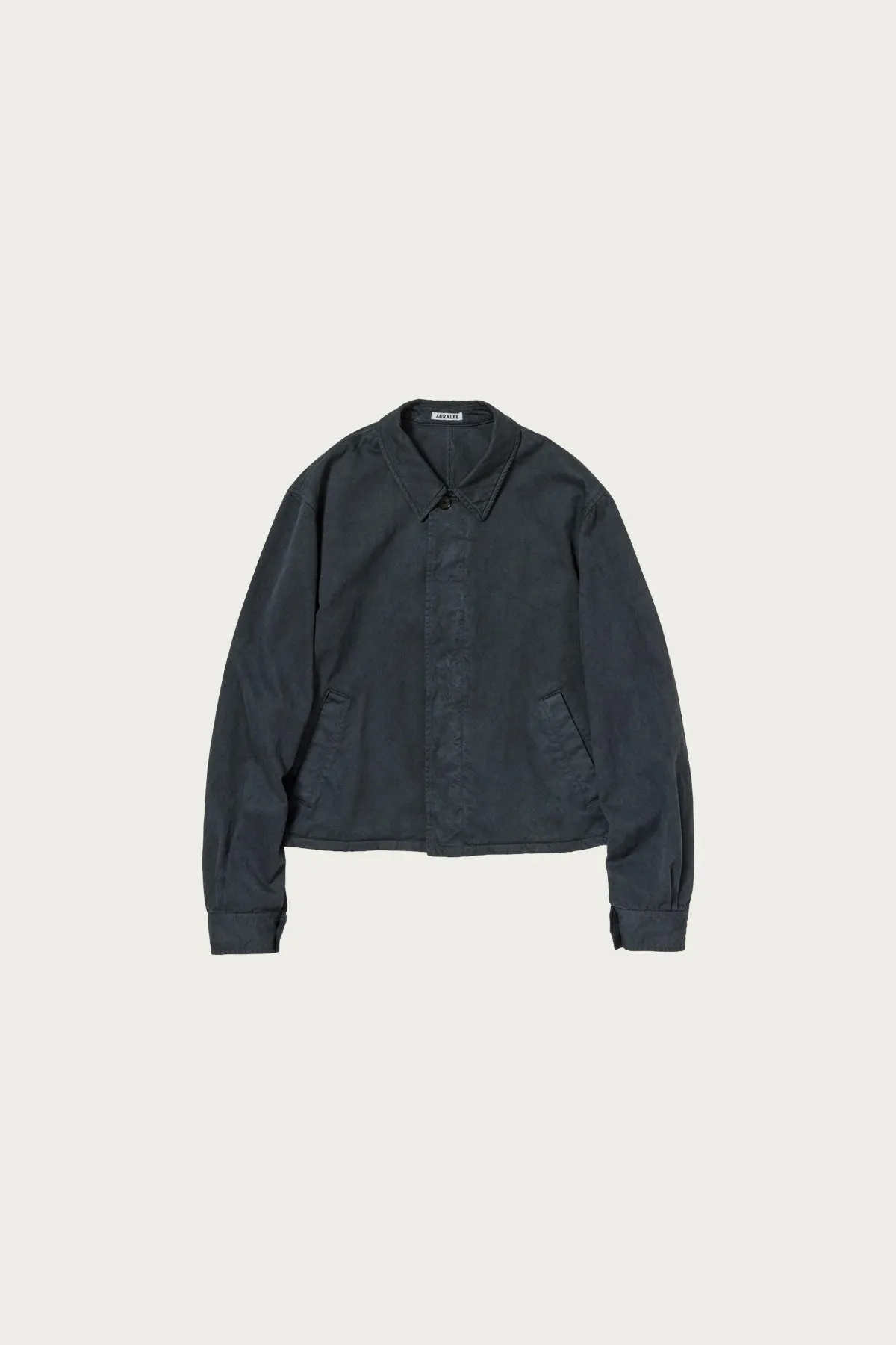 Garment-Dyed Finx Light Chino Blouson - Black sold by Canoe Club