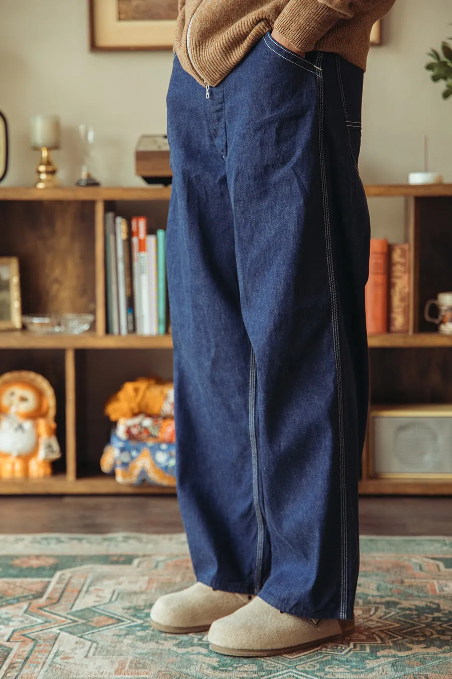 Wide Fit 30's Painter Pants - One Wash sold by Canoe Club product image thumbnail 3