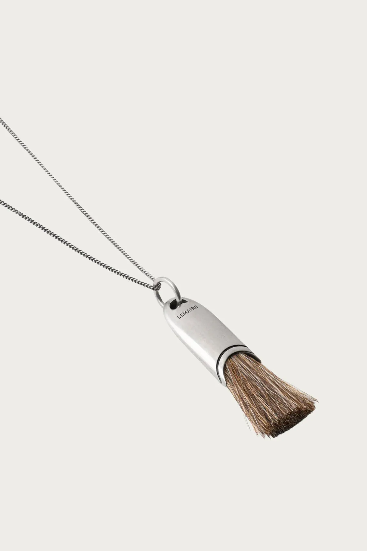 Personal Brush Necklace - Silver/Salt & Pepper sold by Canoe Club product image thumbnail 2