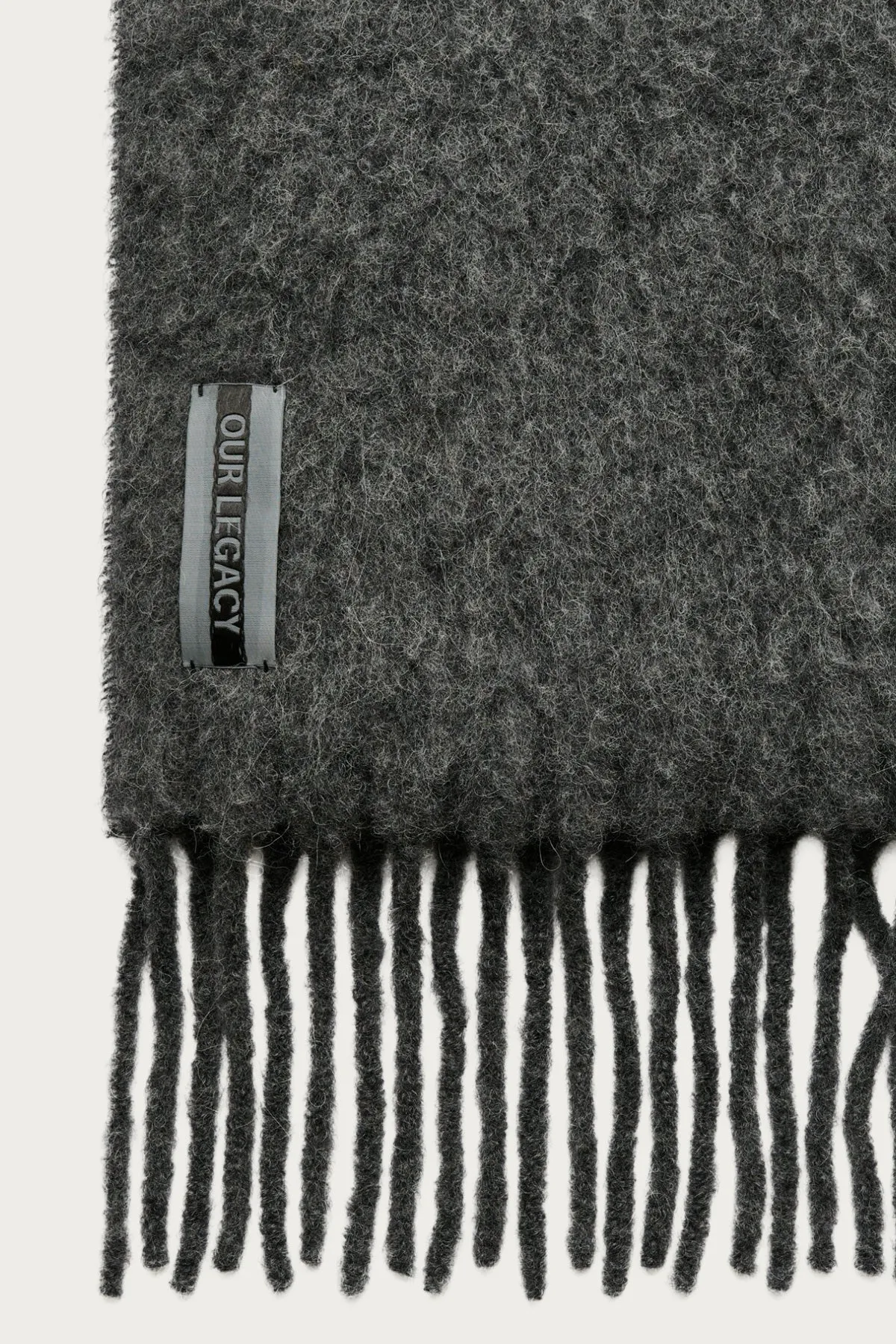 Estate Scarf - Phantom Fuzzy Alpaca sold by Canoe Club product image thumbnail 2
