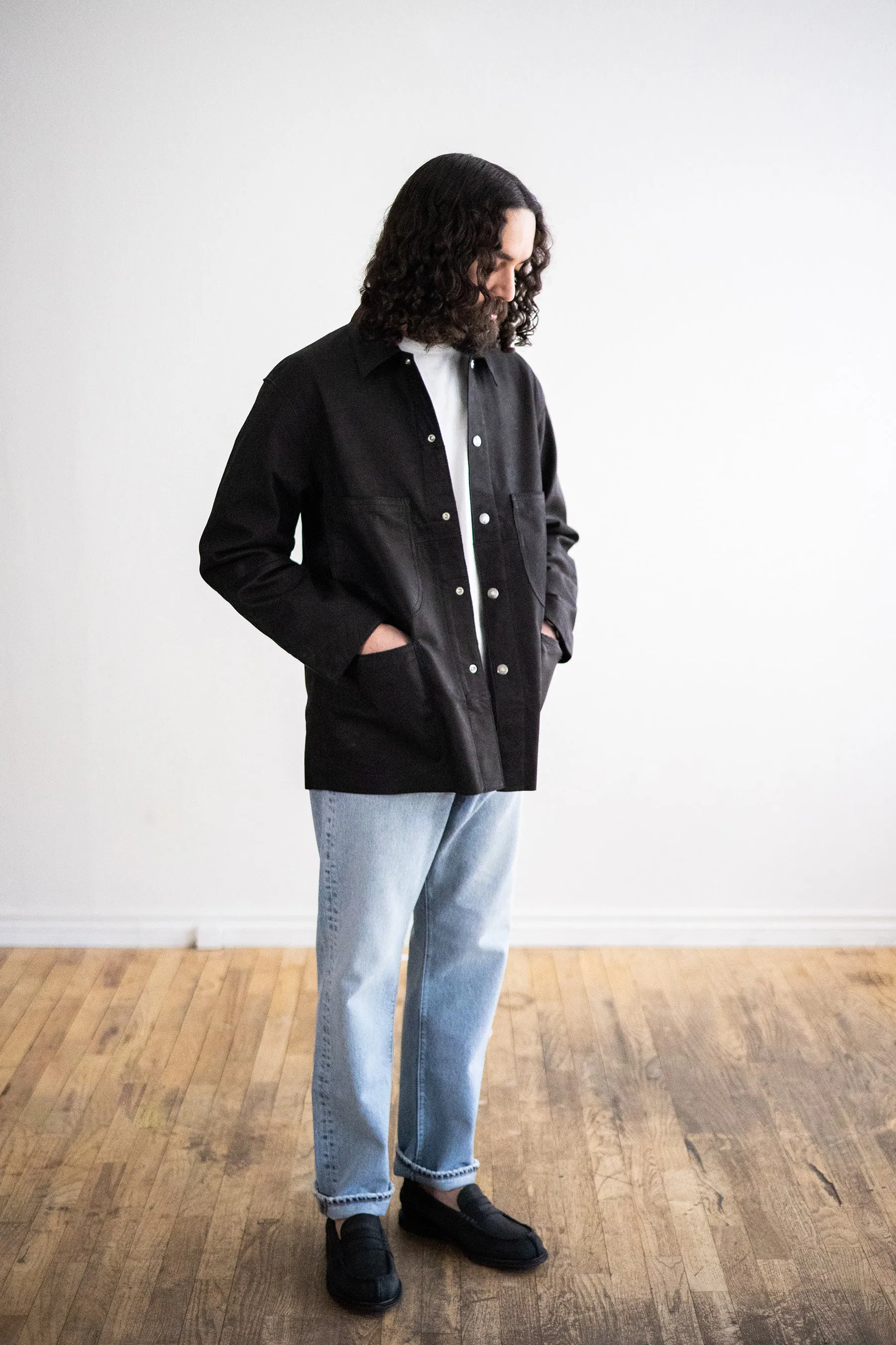 Leather Utility Coverall - Black sold by Canoe Club product image thumbnail 3