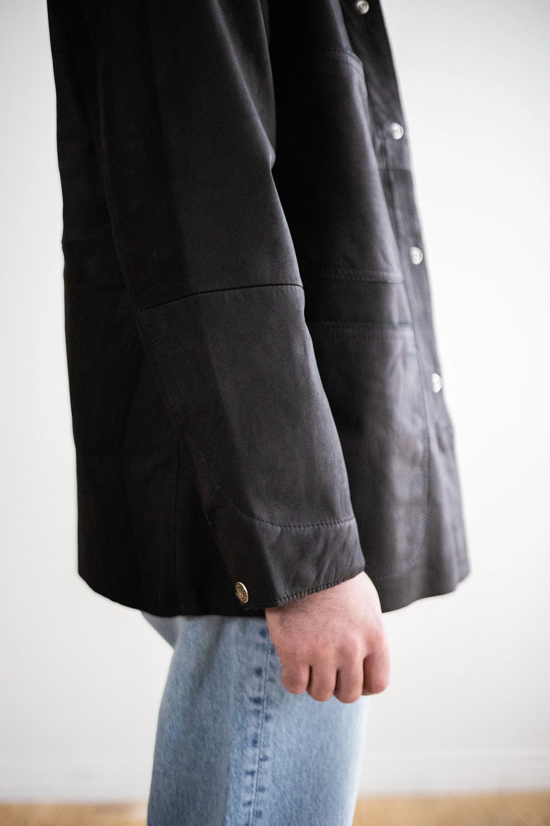 Leather Utility Coverall - Black sold by Canoe Club product image thumbnail 5