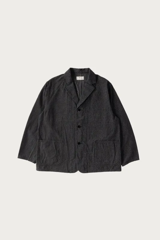 Chambray Work Jacket - Black made by Herill