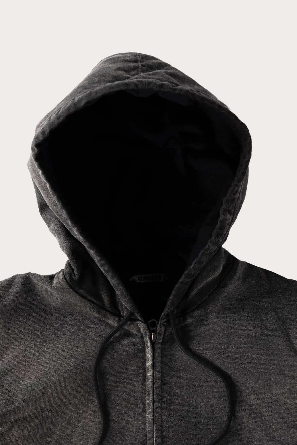Product Dyed Organic Cotton Duck Short Zip Parka - Faded Black sold by Canoe Club product image thumbnail 2