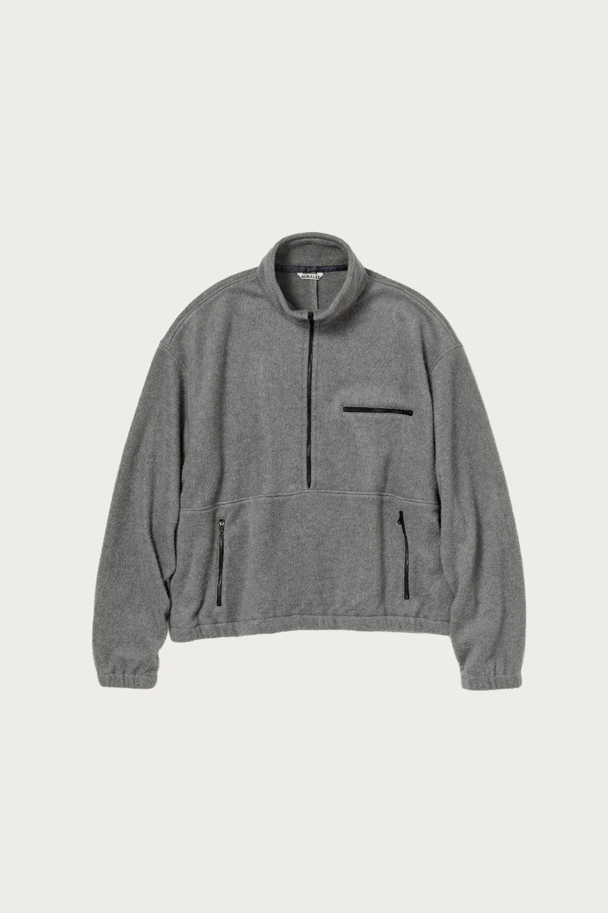 Pure Silk Comfort Fleece Half Zip P/O - Top Gray sold by Canoe Club