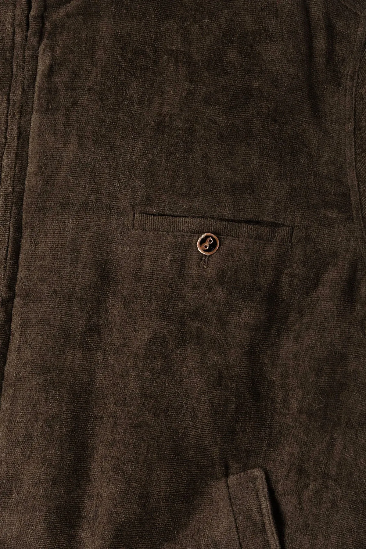 Padded Track Blouson - Carob Linen Velvet sold by Canoe Club product image thumbnail 3