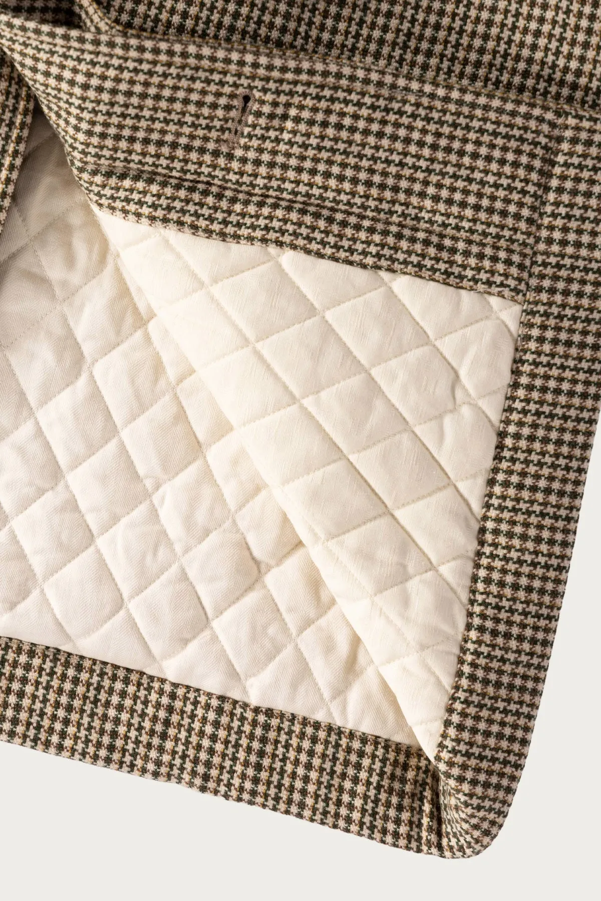 Contrast Sports Jacket - Natural/Carob Wool Pinwheel sold by Canoe Club product image thumbnail 4