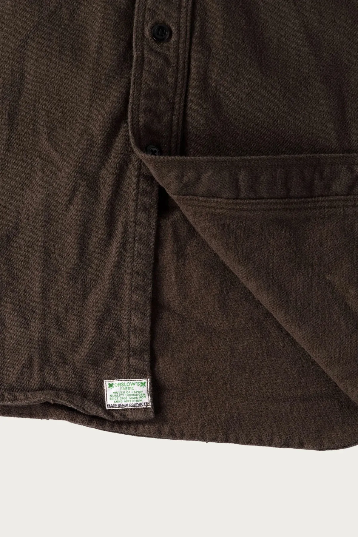 Organic Cotton Relax Fit Flannel Shirt - Coffee Brown sold by Canoe Club product image thumbnail 3