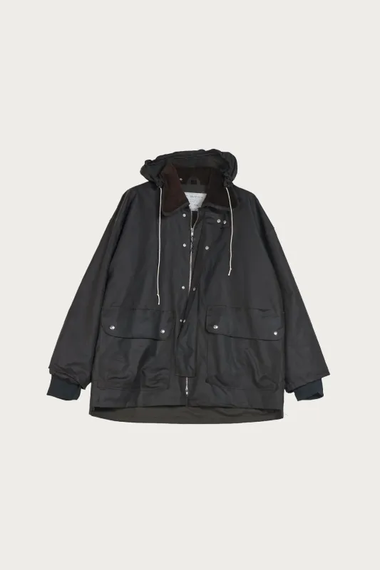 Outdoor Hunting Jacket - Brown Waxed Cotton sold by Canoe Club