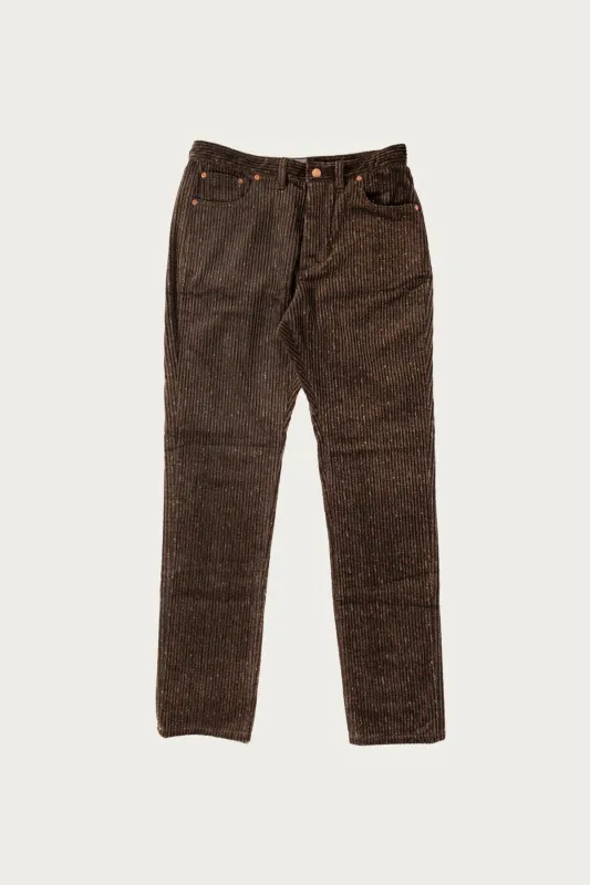 Donegal Corduroy 5 Pocket Pants - Rustic Brown sold by Canoe Club