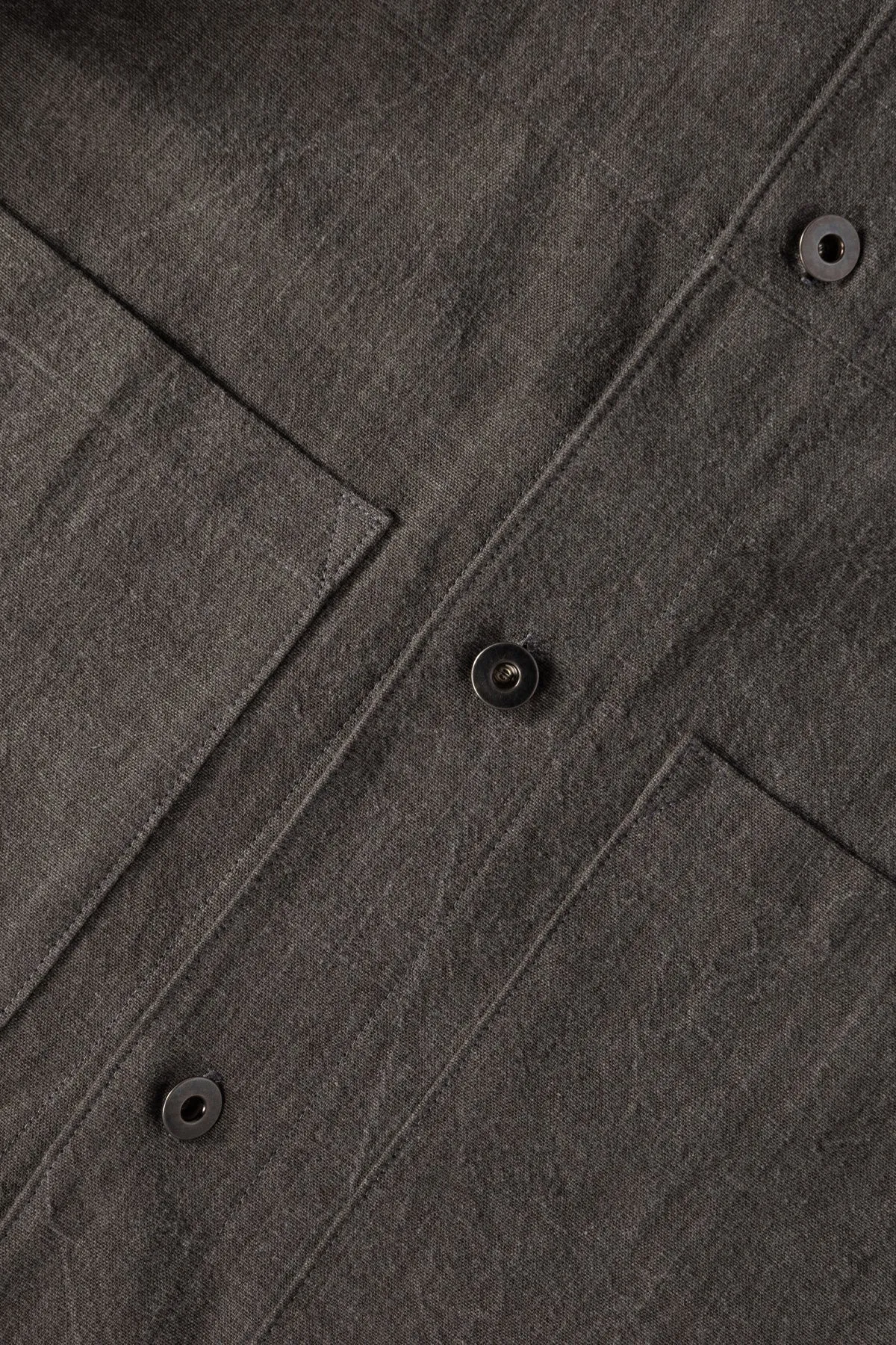Café Jacket - Sumi Ink Dyed Slub Cotton sold by Canoe Club product image thumbnail 3