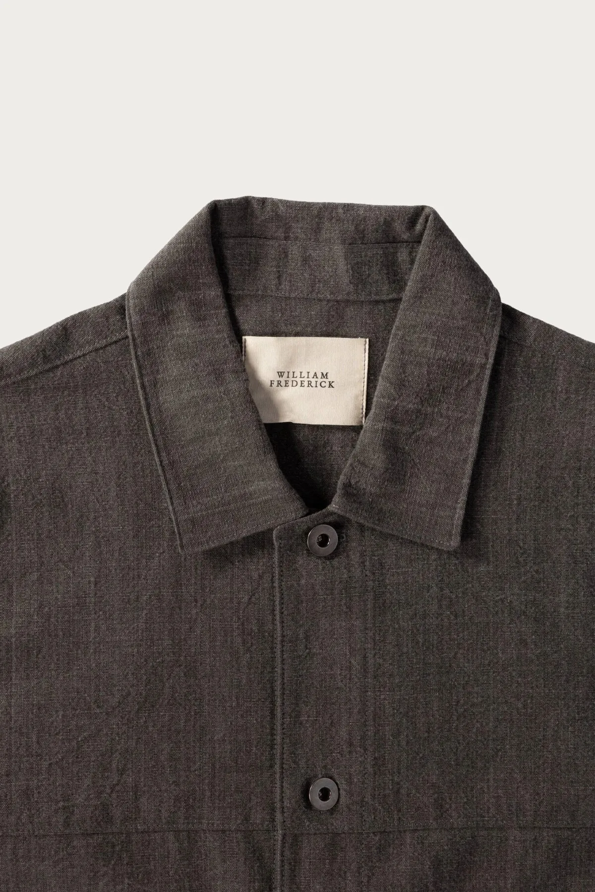 Café Jacket - Sumi Ink Dyed Slub Cotton sold by Canoe Club product image thumbnail 2