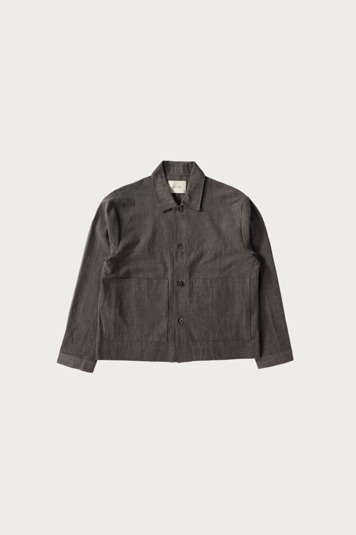 Café Jacket - Sumi Ink Dyed Slub Cotton sold by Canoe Club