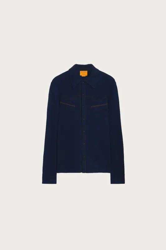 Western Button Up Shirt - Midnight sold by Canoe Club
