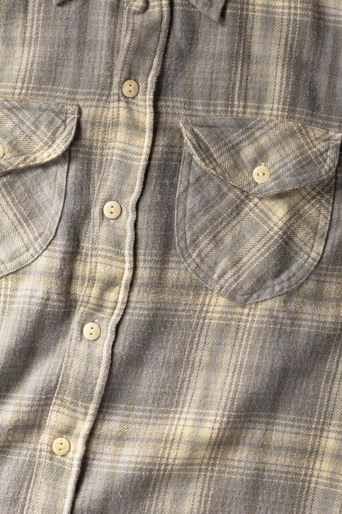 Washed Flannel Workshirt - Late Frost sold by Canoe Club product image thumbnail 3