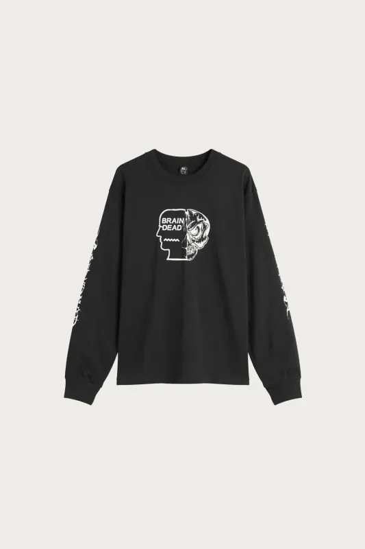 Skull Mech Longsleeve - Black made by Brain Dead