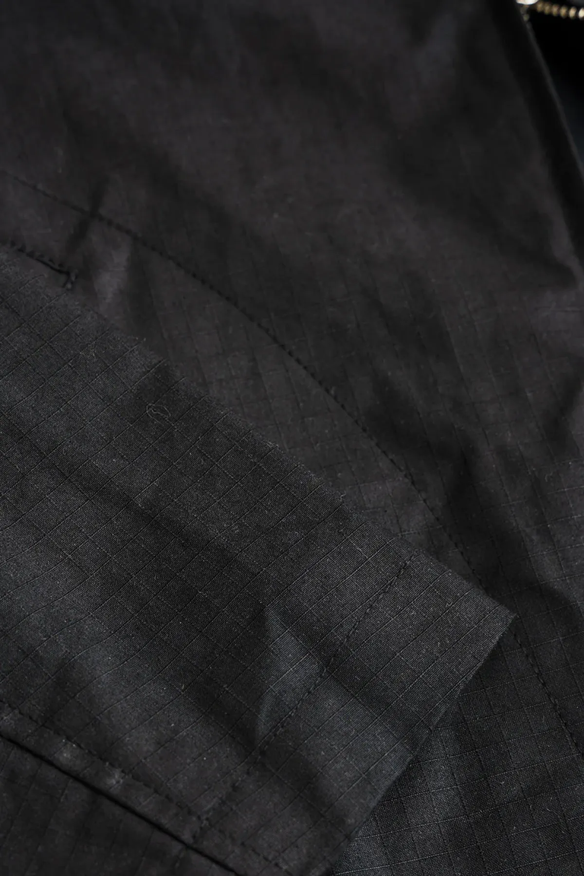 Site Jacket - Black Waxed Organic Ripstop sold by Canoe Club product image thumbnail 2