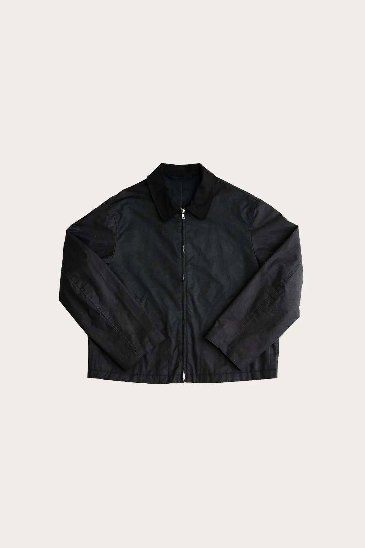 Site Jacket - Black Waxed Organic Ripstop sold by Canoe Club