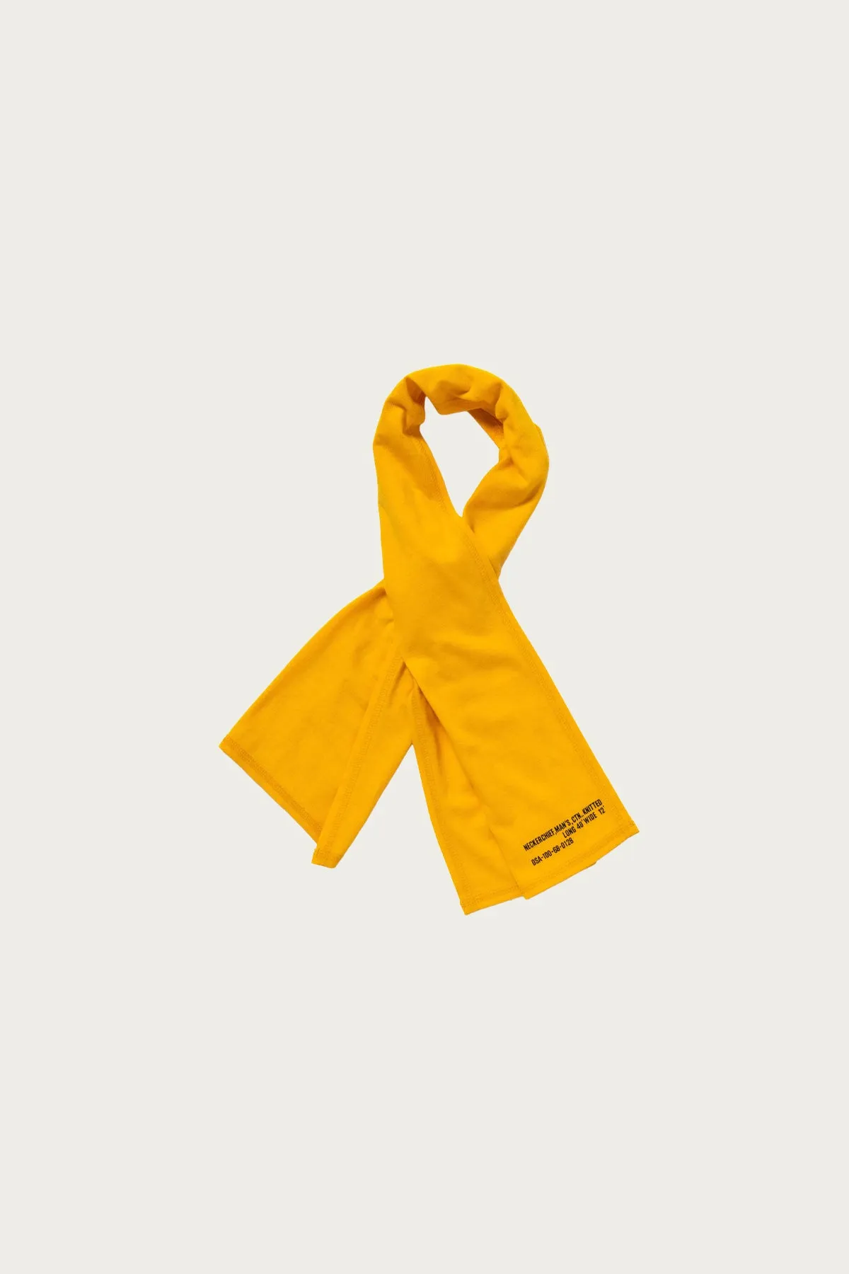 Neckerchief, Man's, Knitted - Yellow sold by Canoe Club product image thumbnail 2