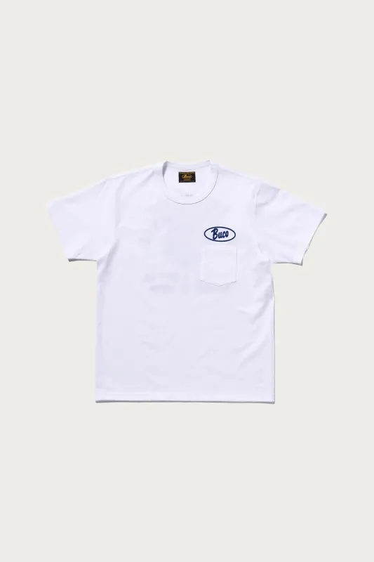 Buco Tee/Enthusiast - White sold by Canoe Club
