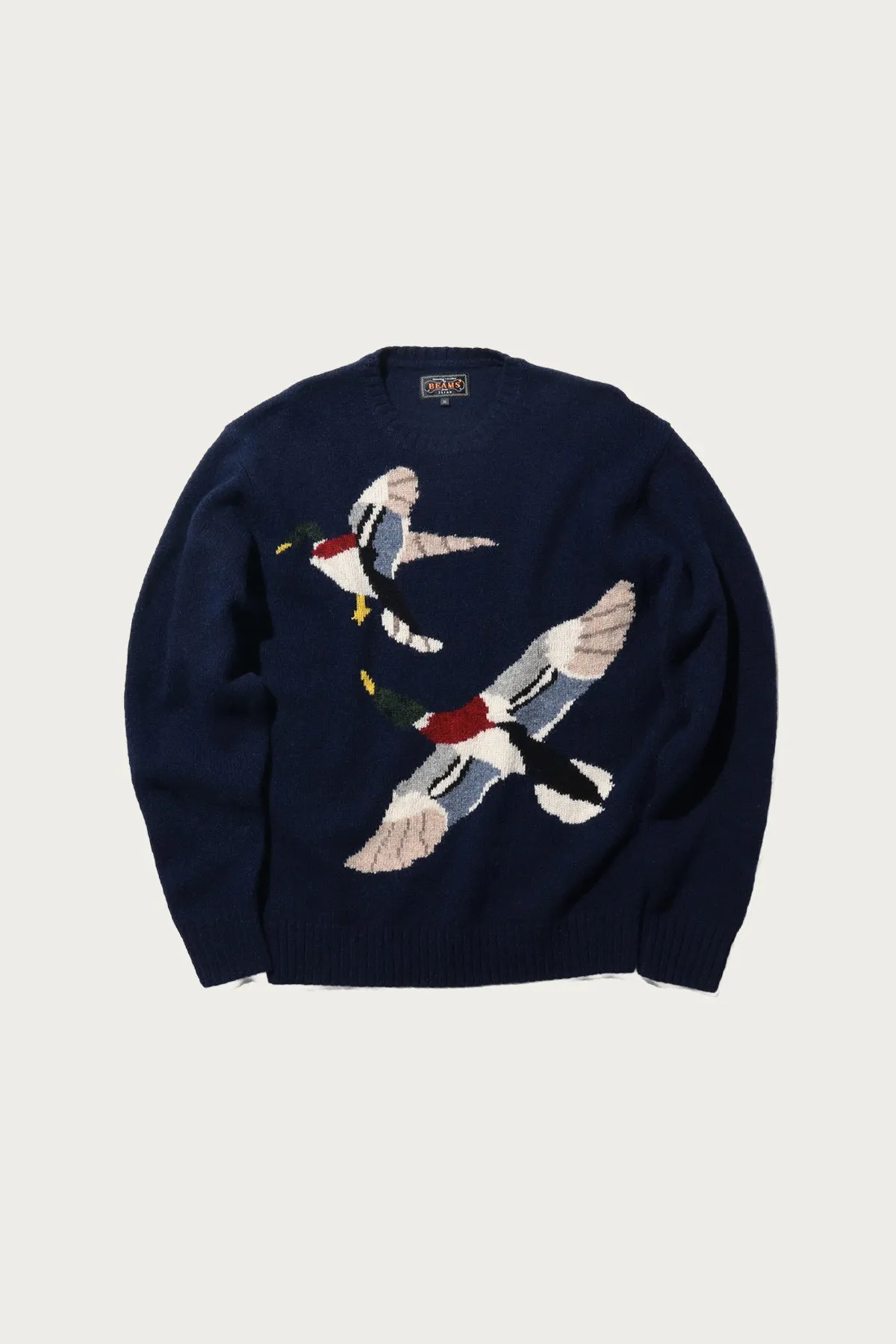 Crew Intarsia Duck Pattern - Navy sold by Canoe Club