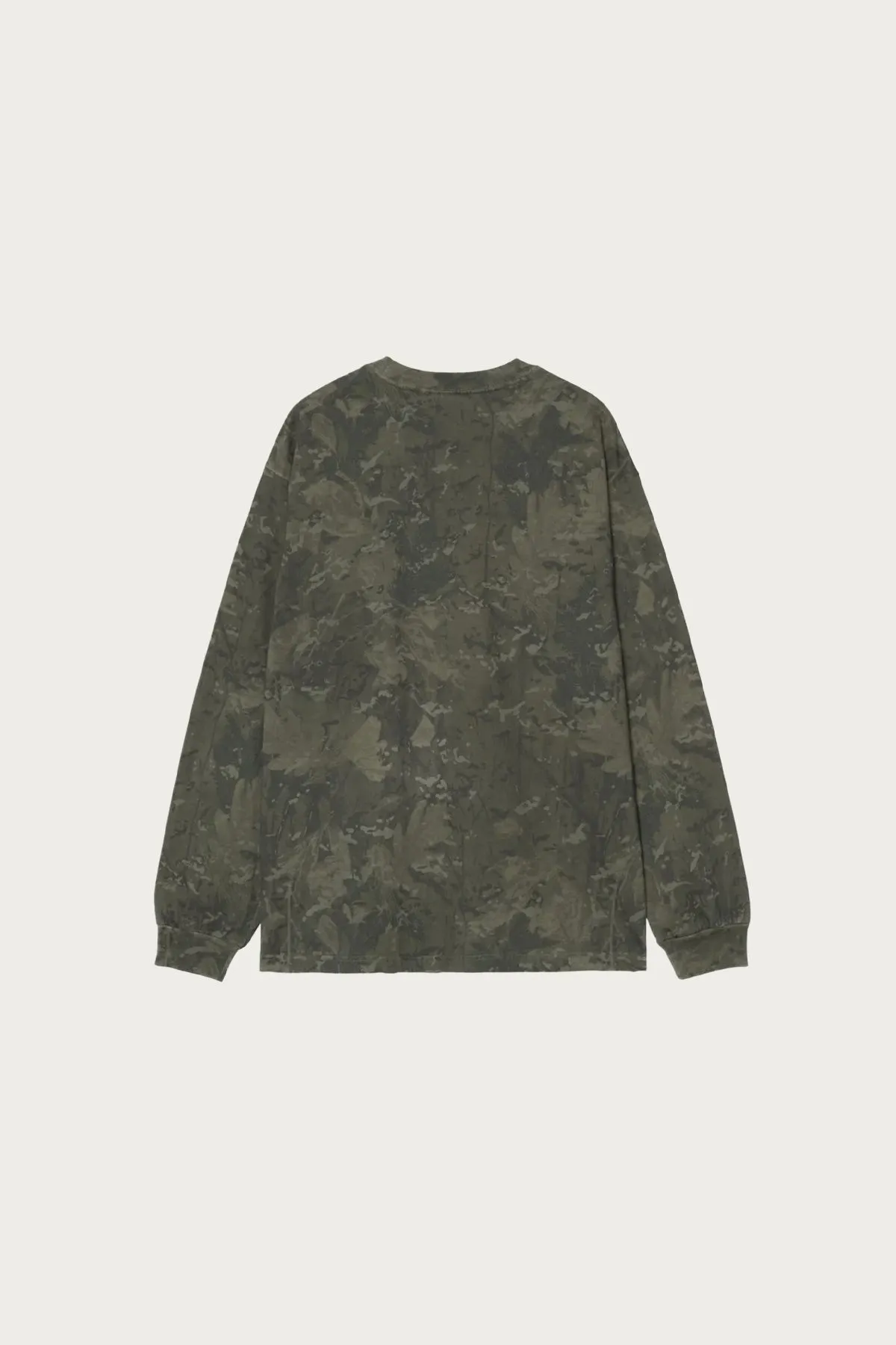 L/S Camo Combi T-Shirt - Green/Olive Garment Dyed sold by Canoe Club product image thumbnail 2