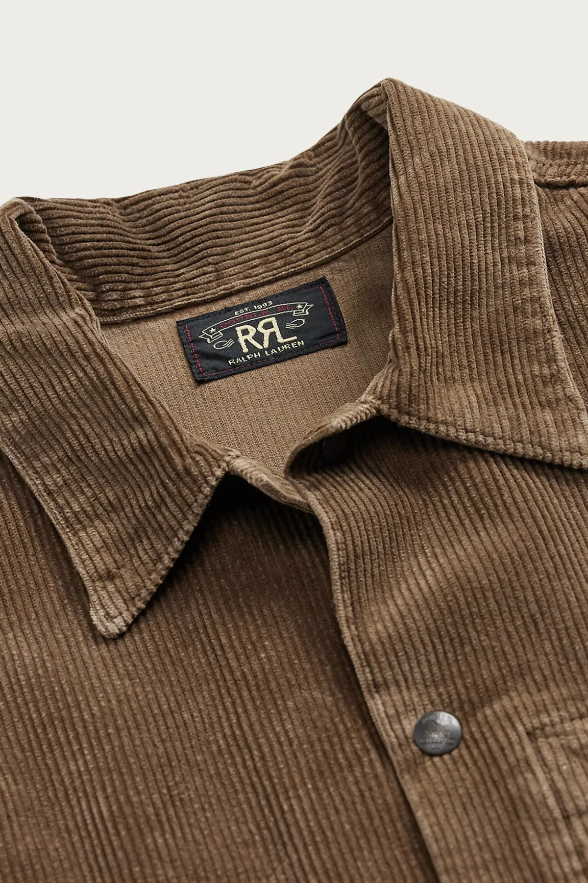 Repaired Corduroy Overshirt - Repaired Brown sold by Canoe Club product image thumbnail 3