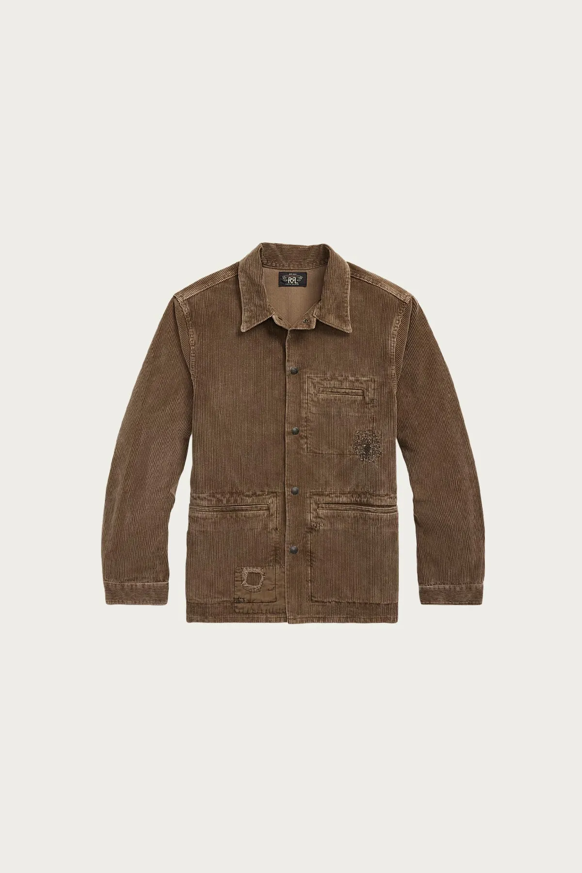 Repaired Corduroy Overshirt - Repaired Brown sold by Canoe Club