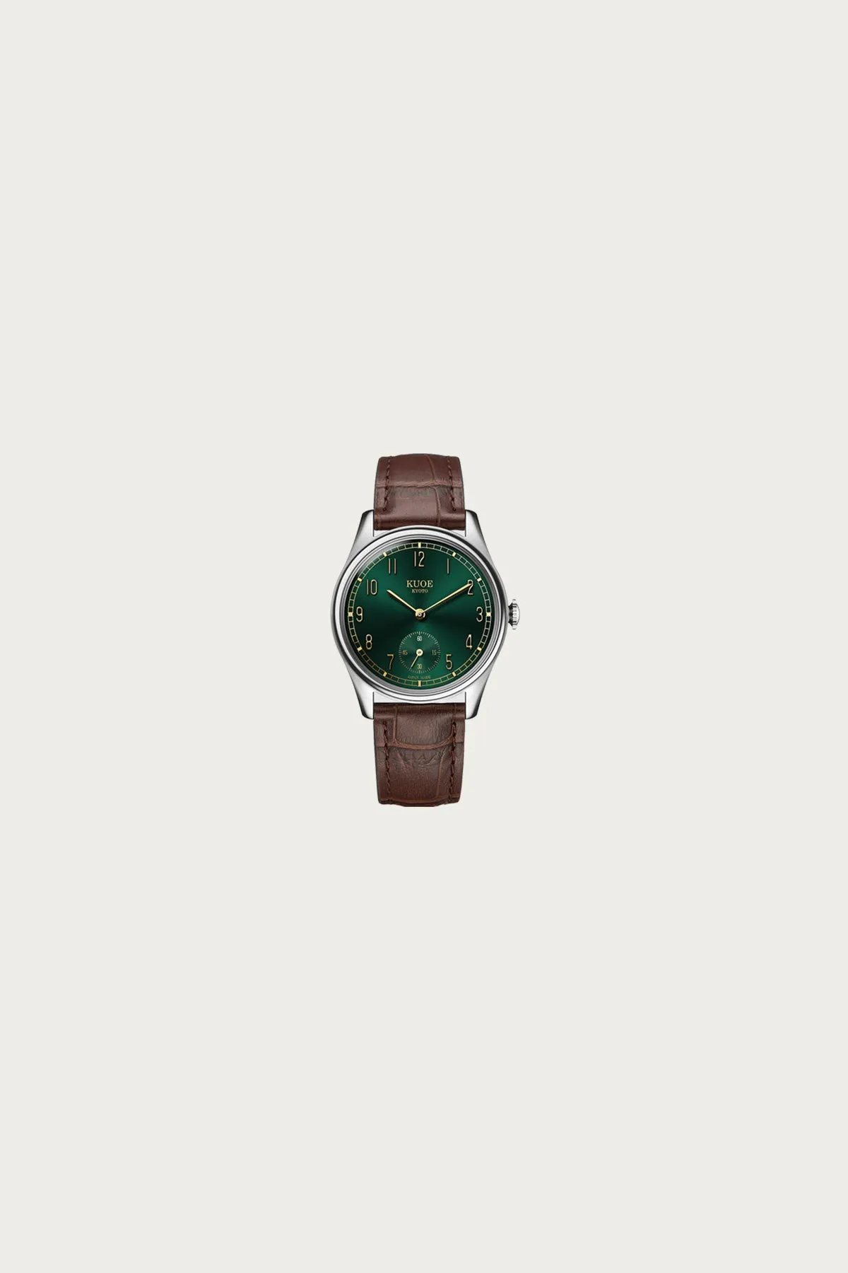 Old Smith 90-0001 - Green Dial/Silver Case/Brown Leather Strap sold by Canoe Club