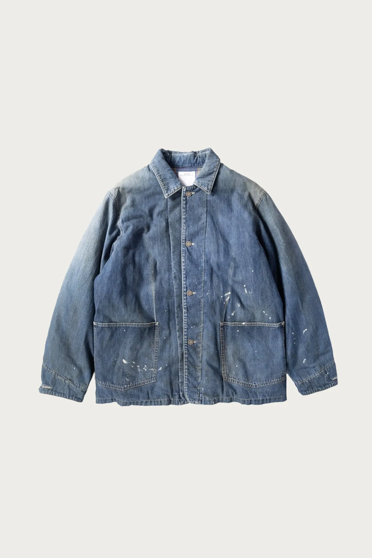 SS Coverall Down DMGD - Indigo sold by Canoe Club