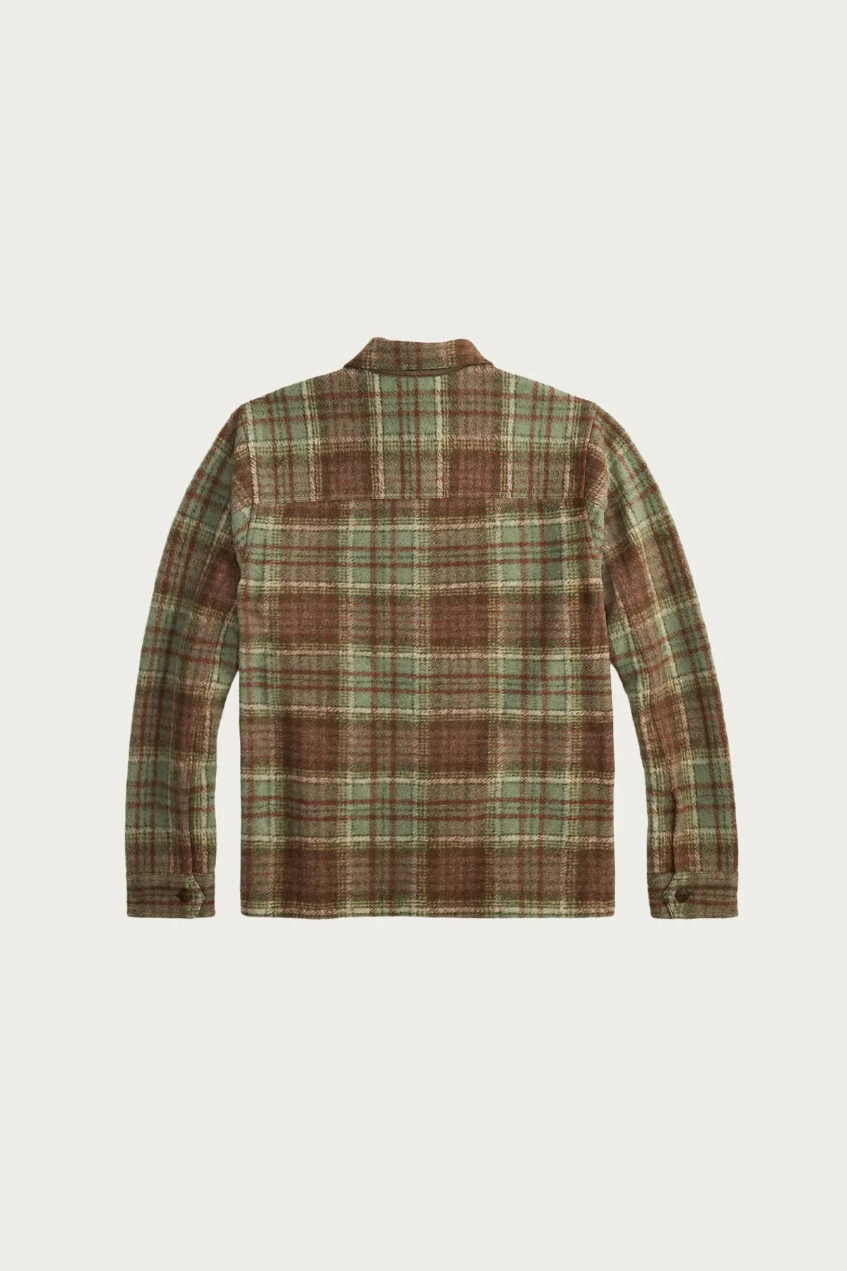 Plaid Wool-Blend Workshirt - Green/Multi sold by Canoe Club product image thumbnail 2