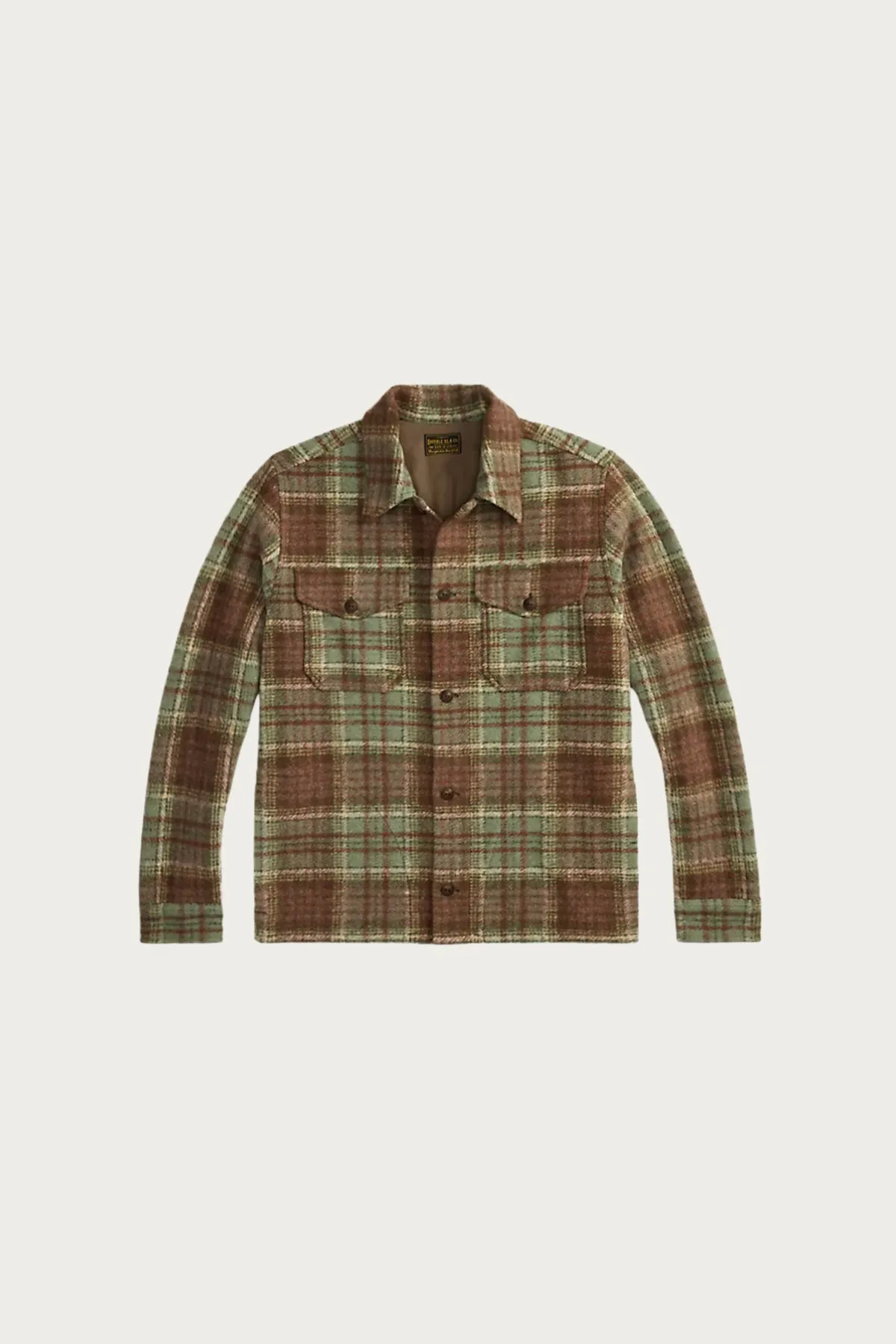 Plaid Wool-Blend Workshirt - Green/Multi sold by Canoe Club