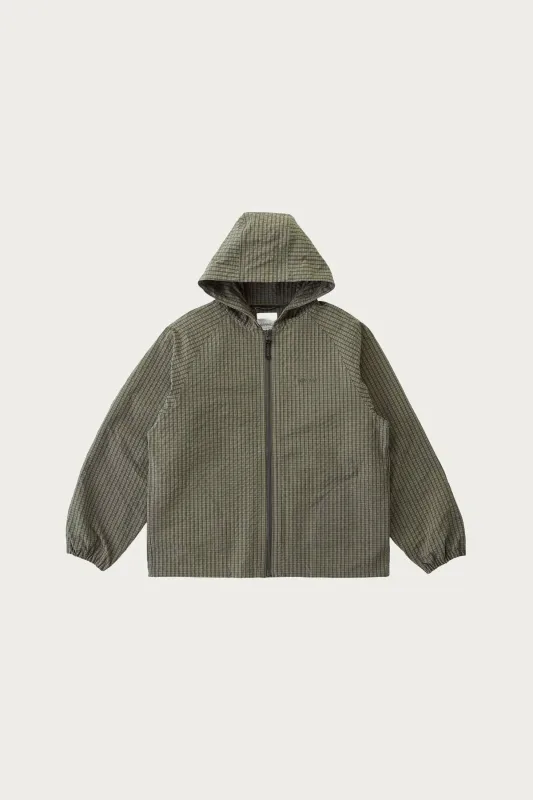 Northside Plaid Hooded Jacket - Olive made by Gramicci