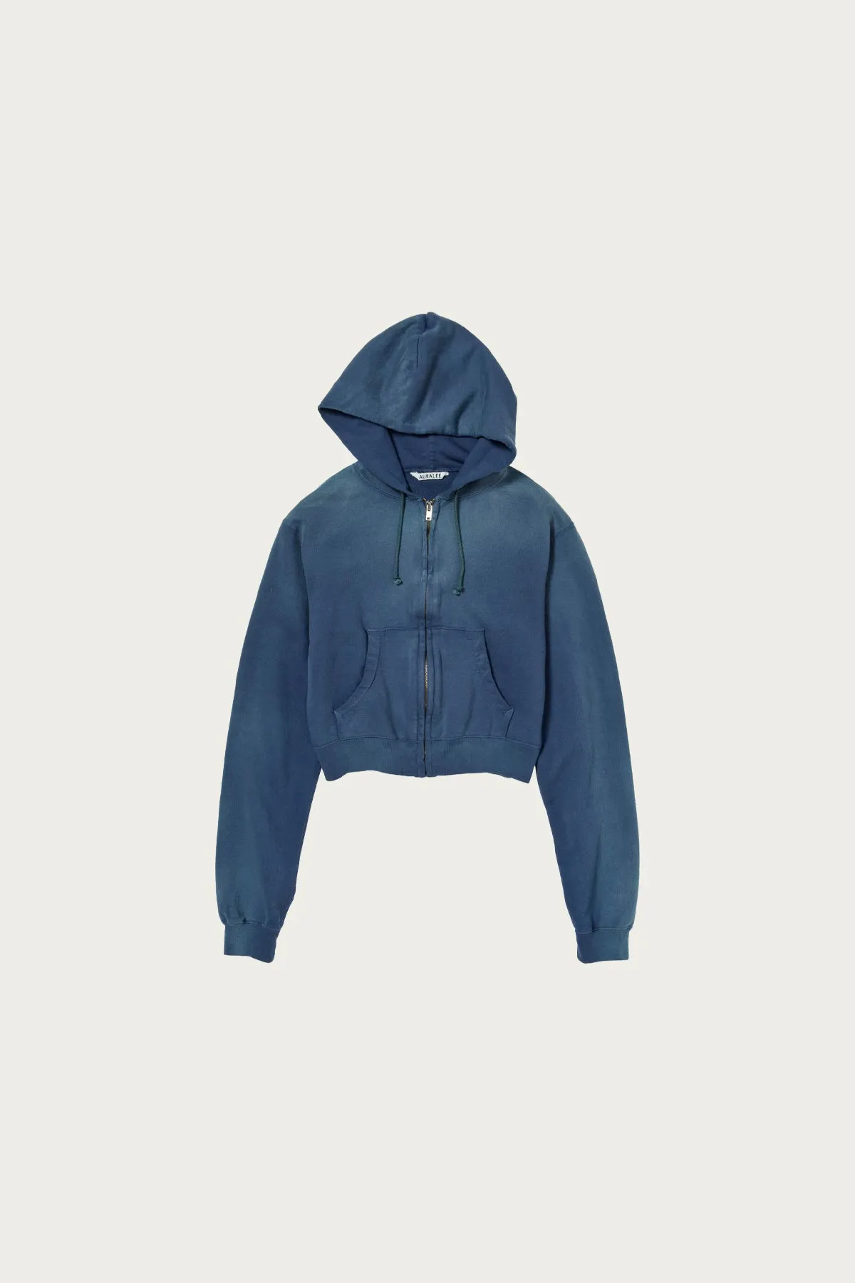Product Dyed Pima Light Sweat Zip Parka - Light Navy sold by Canoe Club