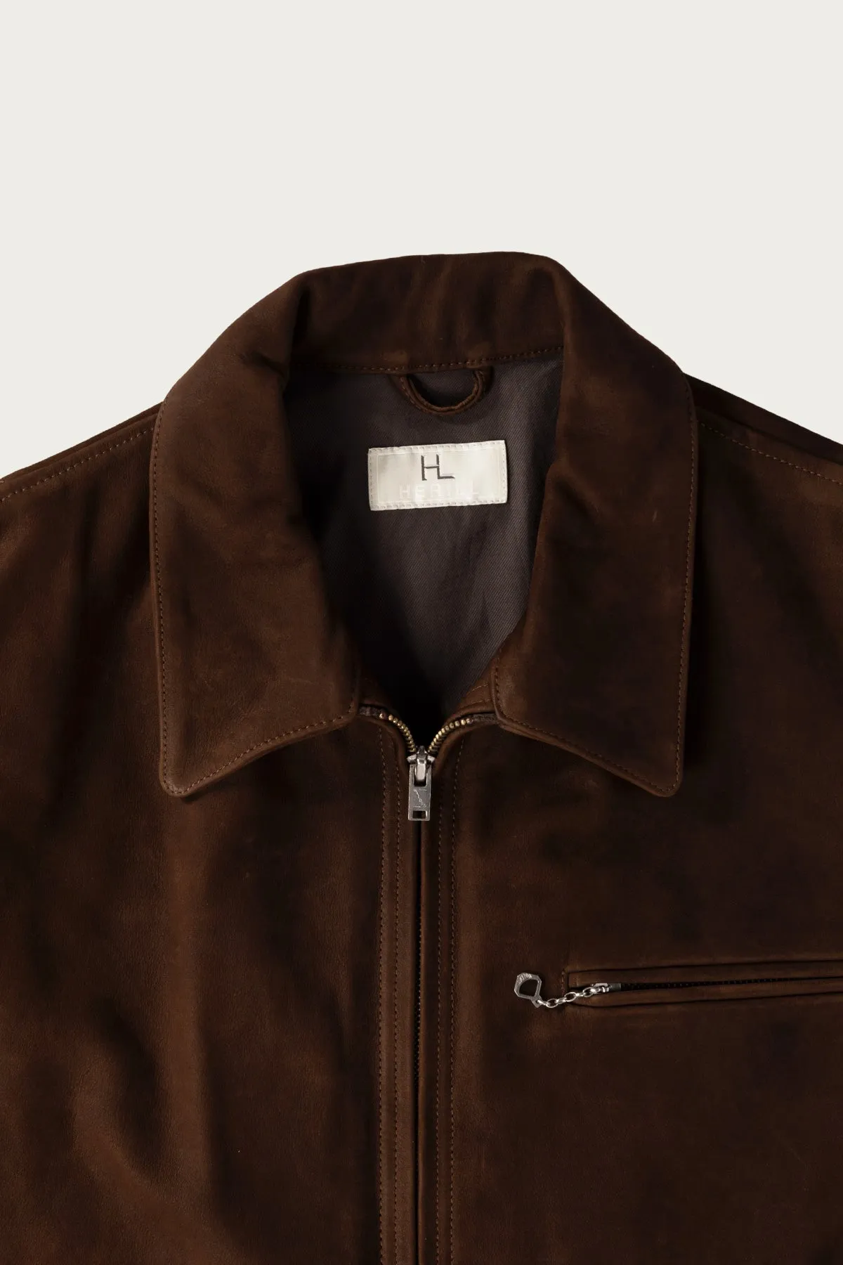 Cow Nubuck Jacket - Brown sold by Canoe Club product image thumbnail 2