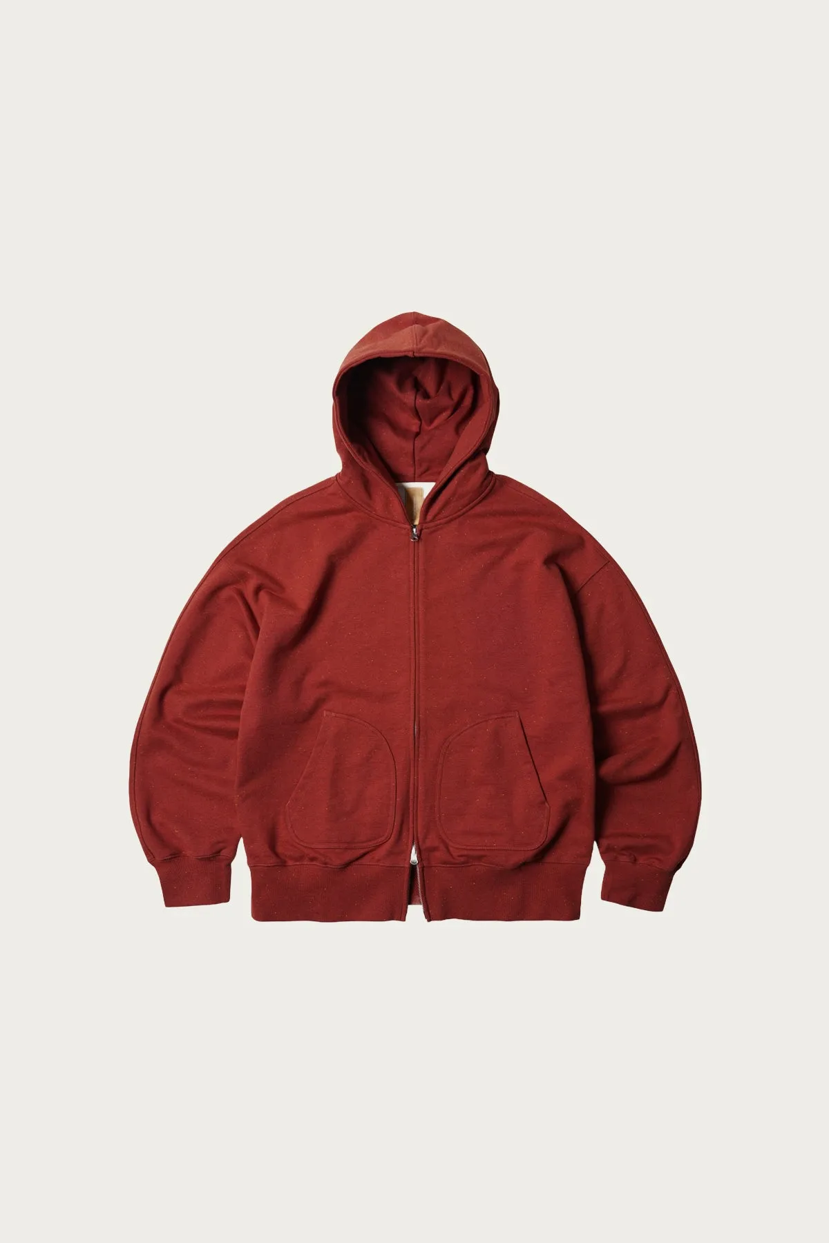 OG Bocaci Heavyweight Hood Zipup Parka - Brick sold by Canoe Club