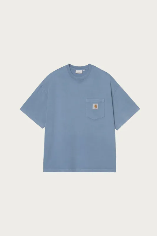 Chalk Wash Hudson Pocket T-Shirt - Sorrent made by Carhartt