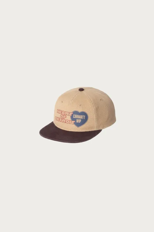 Heart of Detroit Arcan Cap - Dusty Hamilton Brown made by Carhartt