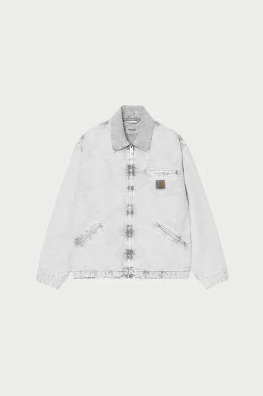 Chalk Wash OG Detroit Jacket - Black/Black made by Carhartt
