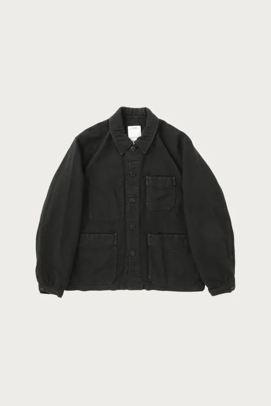 Travail Coverall Moleskin DMGD - Black made by Visvim
