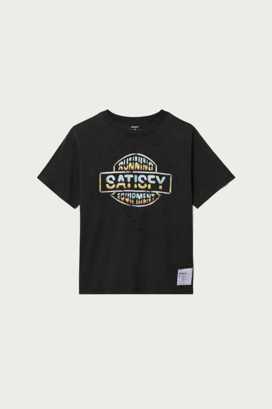 MothTech T-Shirt - Aged Black Logo sold by Canoe Club