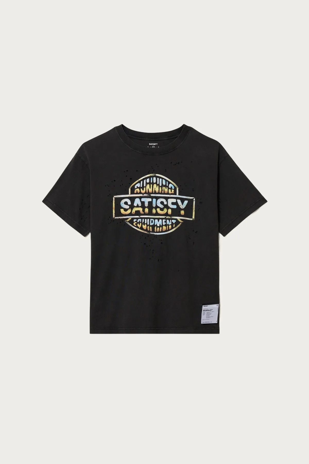 MothTech T-Shirt - Aged Black Logo sold by Canoe Club