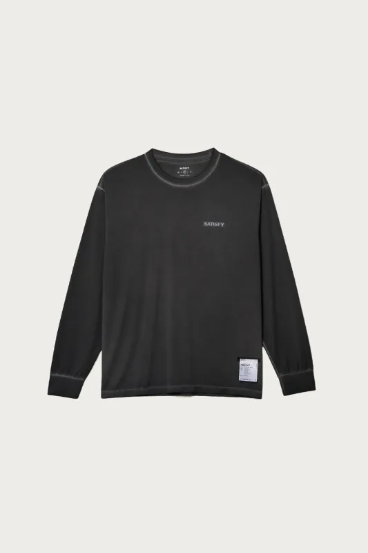 AuraLite Long Tee - Pigment Black made by Satisfy Running