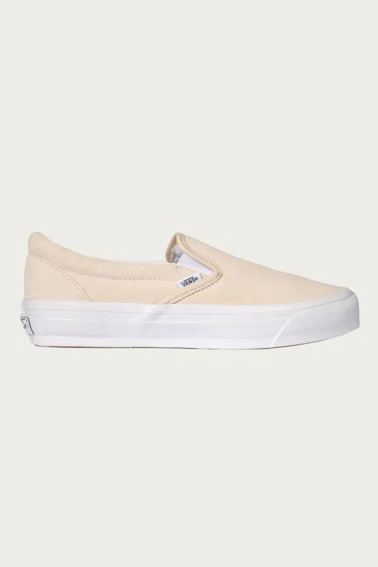LX Slip-On Reissue 98 - Pig Suede Creme Brule sold by Canoe Club