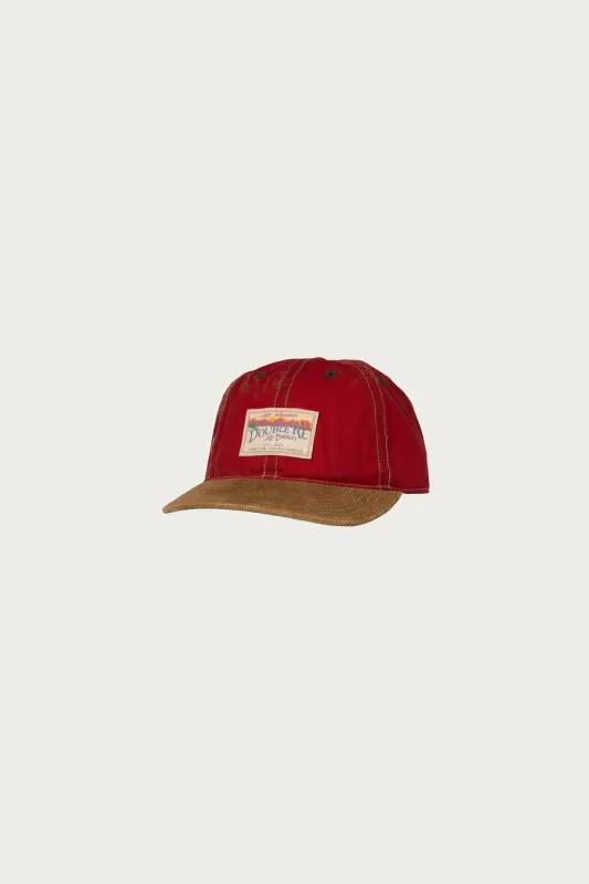 Corduroy-Bill Oilcloth Ball Cap - Vintage Red sold by Canoe Club