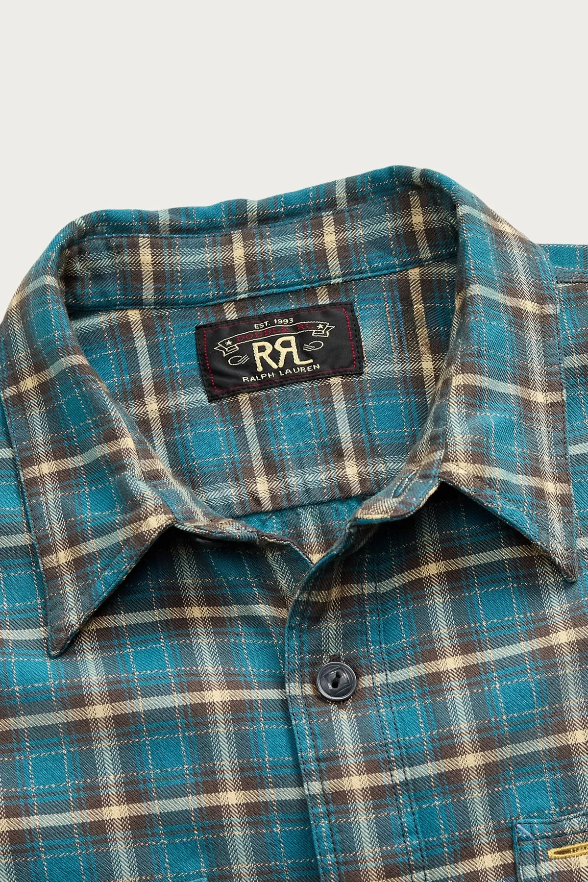 Plaid Twill Workshirt - Teal/Multi sold by Canoe Club product image thumbnail 3