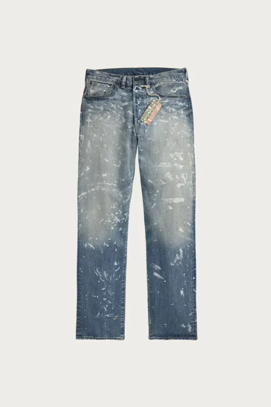 Straight Fit Fenimore Distressed Jean - Fenimore Wash made by RRL